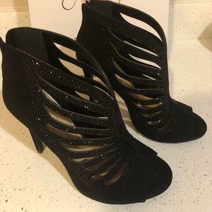 Brand new black suede Jessica Simpson booties